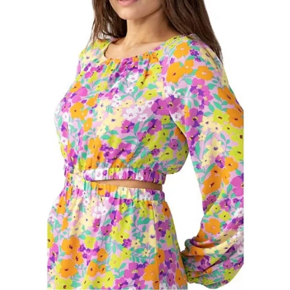 Sanctuary Fresh Garden Vibrant Floral Cutout Mini Dress XS Summer Easter Spring - Picture 4 of 15